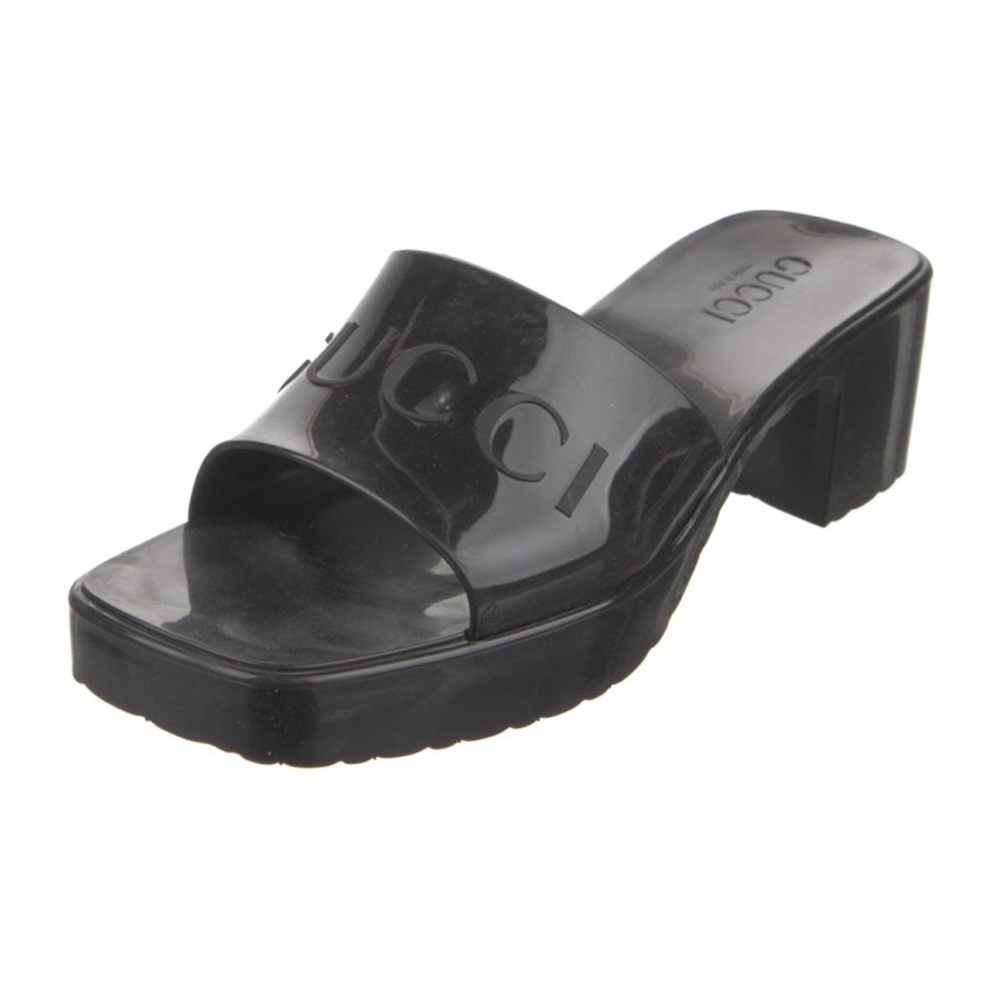 Gucci Women's Black Heeled Mules